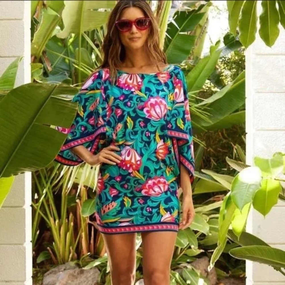 NWT Trina Turk India Garden Swim Tunic Cover Up